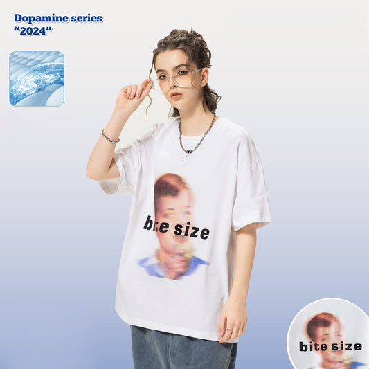 Cartoon Pattern Sorona Coolness Fabric Short Sleeve Tee