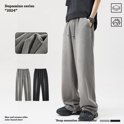Monkey Wash Wide Leg Long Pants