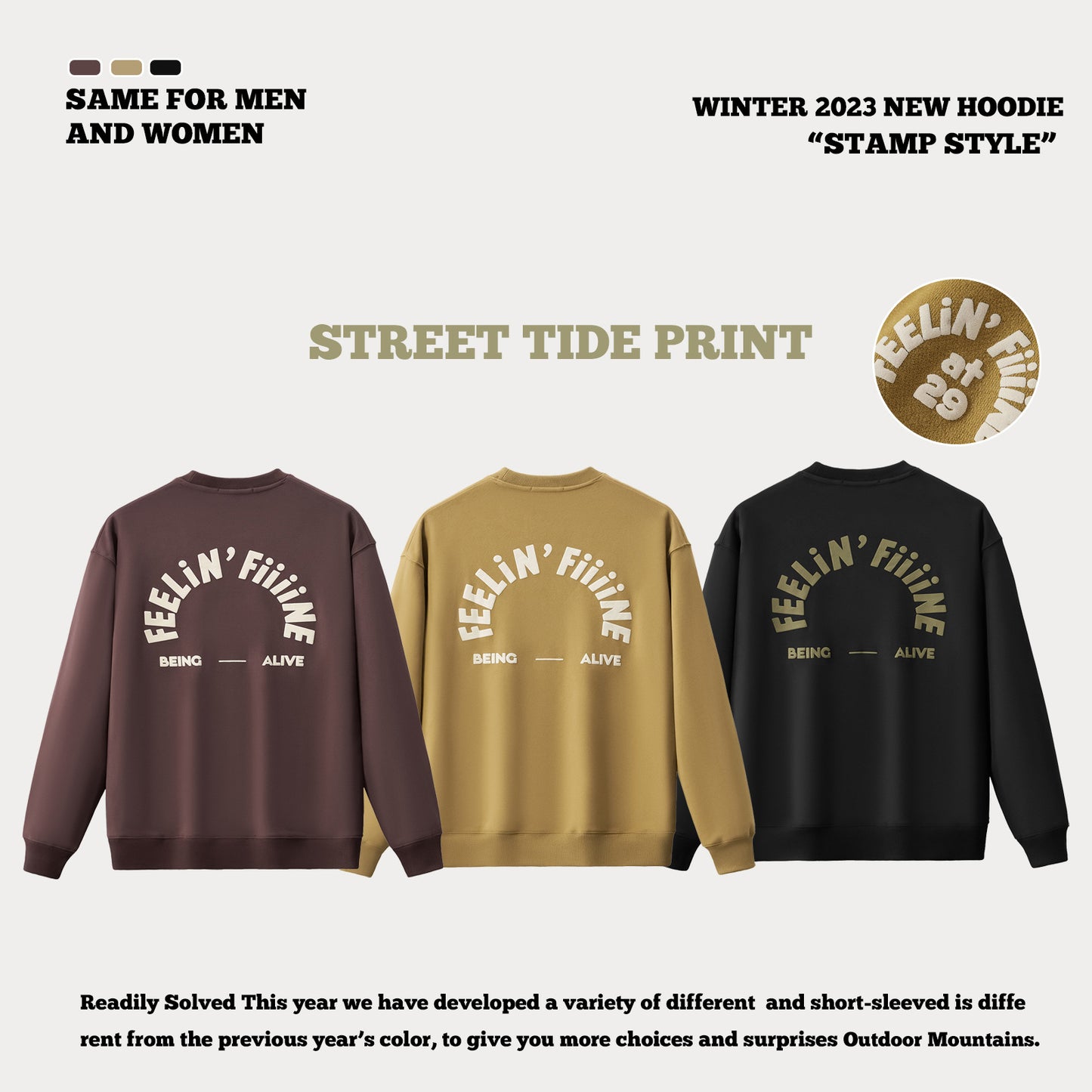 Crew Suede Foam Print Sweatshirt