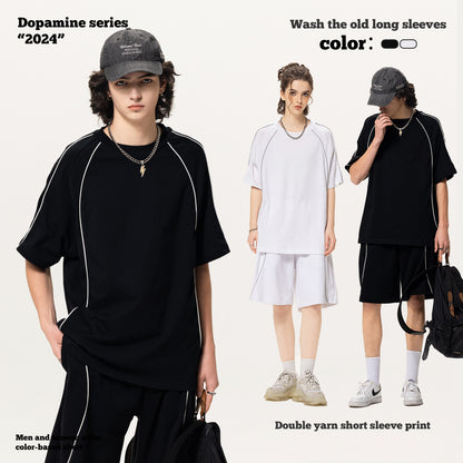 Line Design Short Sleeve Tee