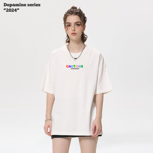 Printed Letter Short Sleeve Tee