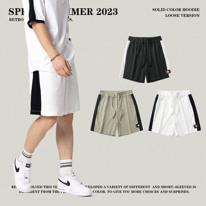 Colorblock Waffle Knit Shorts