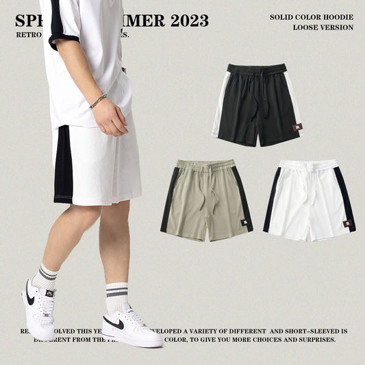 Colorblock Waffle Knit Shorts