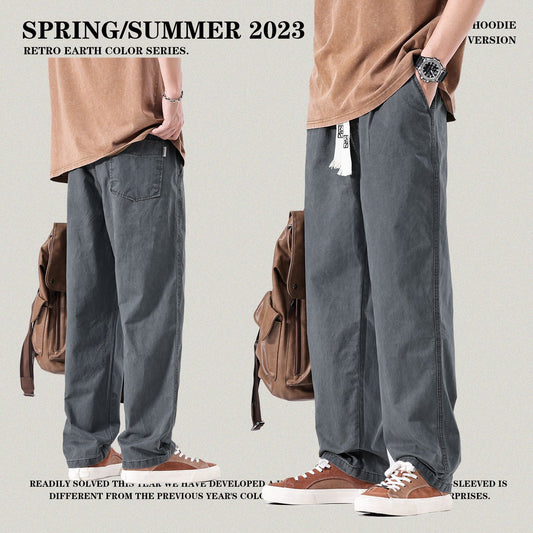 Wash Straight Leg Pants