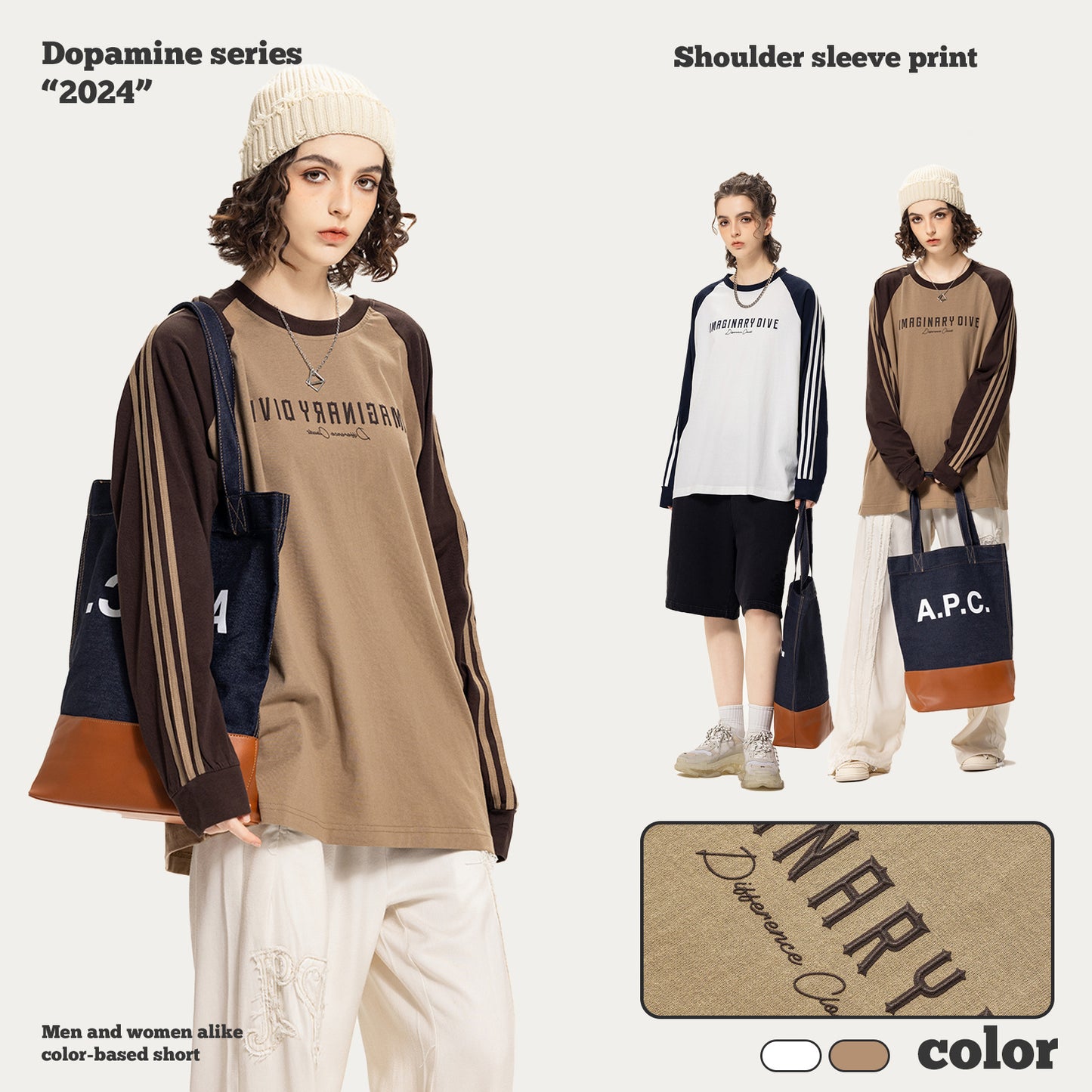 Three-Stripes Raglan Long Sleeve Tee