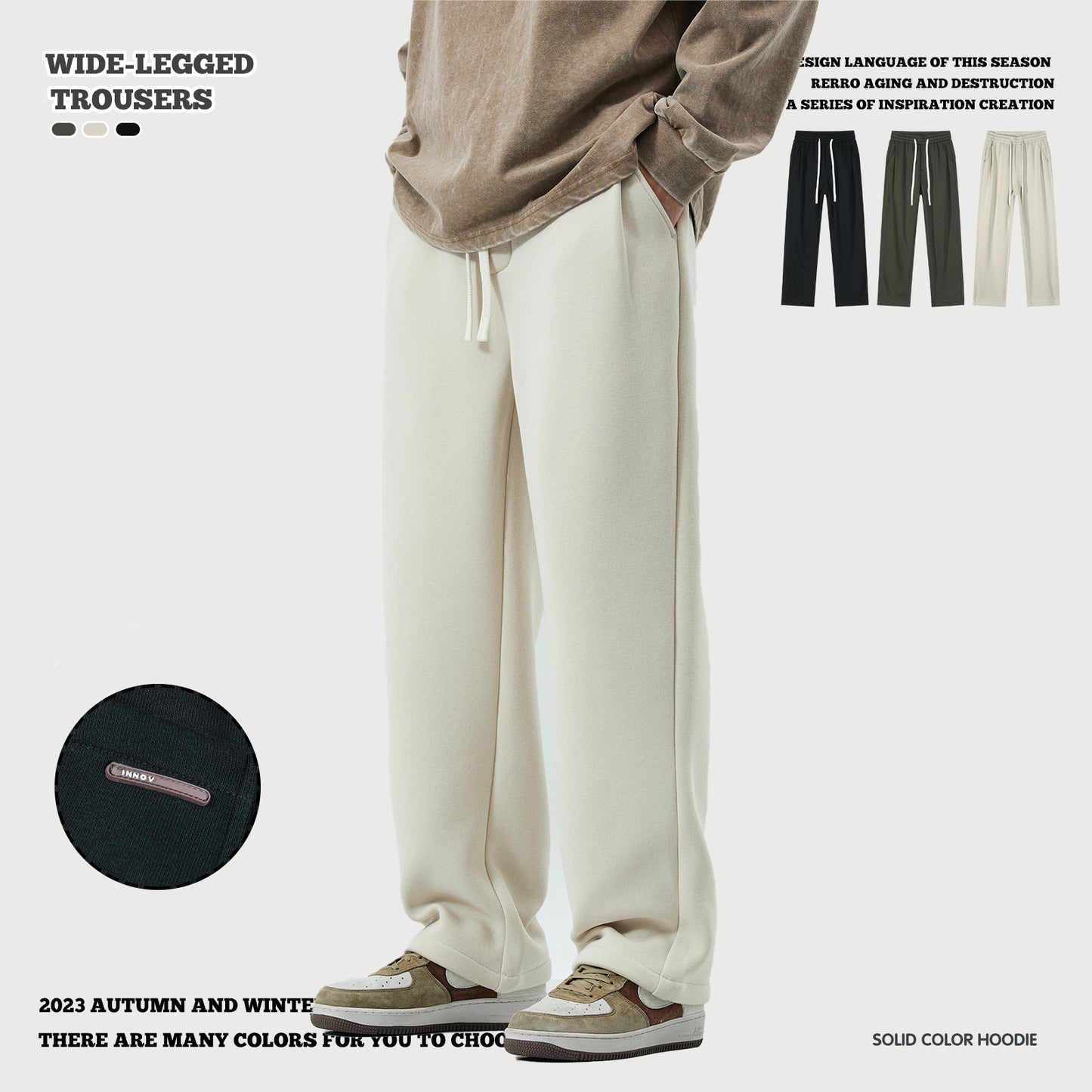 Straight Leg Fleece Sweatpants