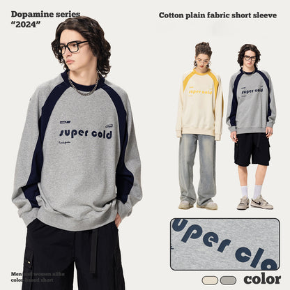 French Terry Patchwork Sweatshirt