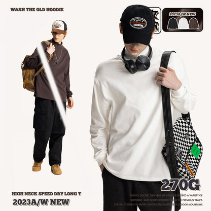 Half-high Collar Long Sleeve Undershirt