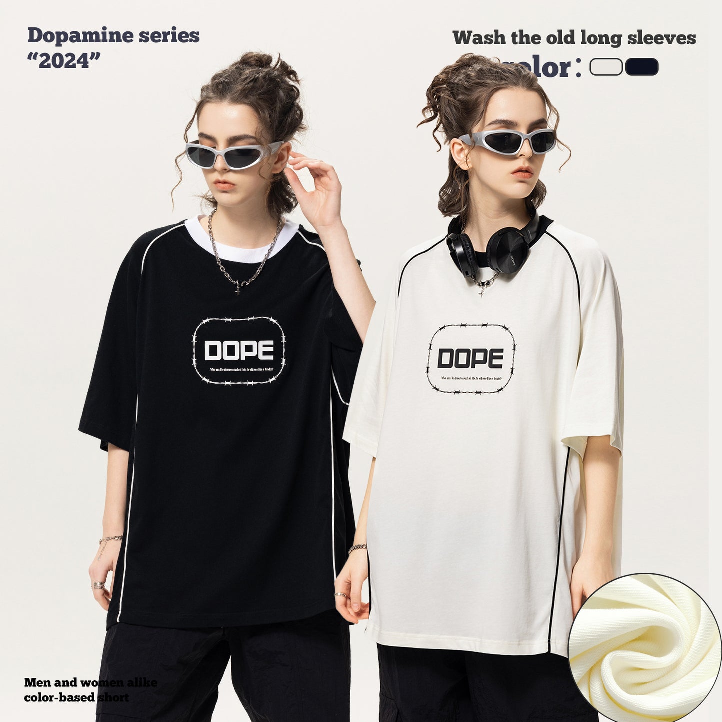 Printed Double Yarn Short Sleeve Tee