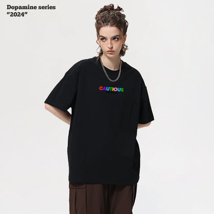 Printed Letter Short Sleeve Tee