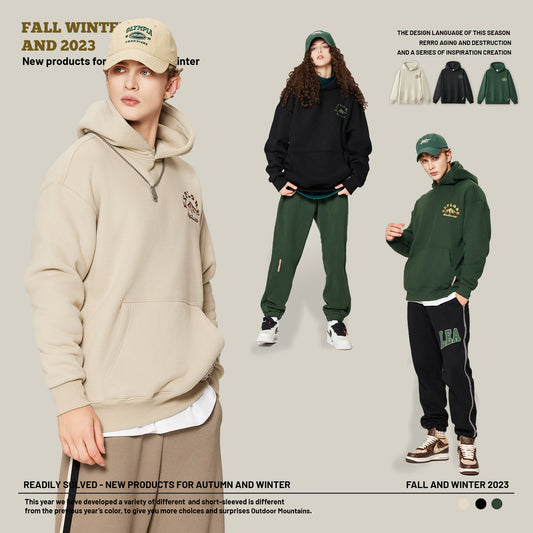 Embroidered Fleece Hoodie