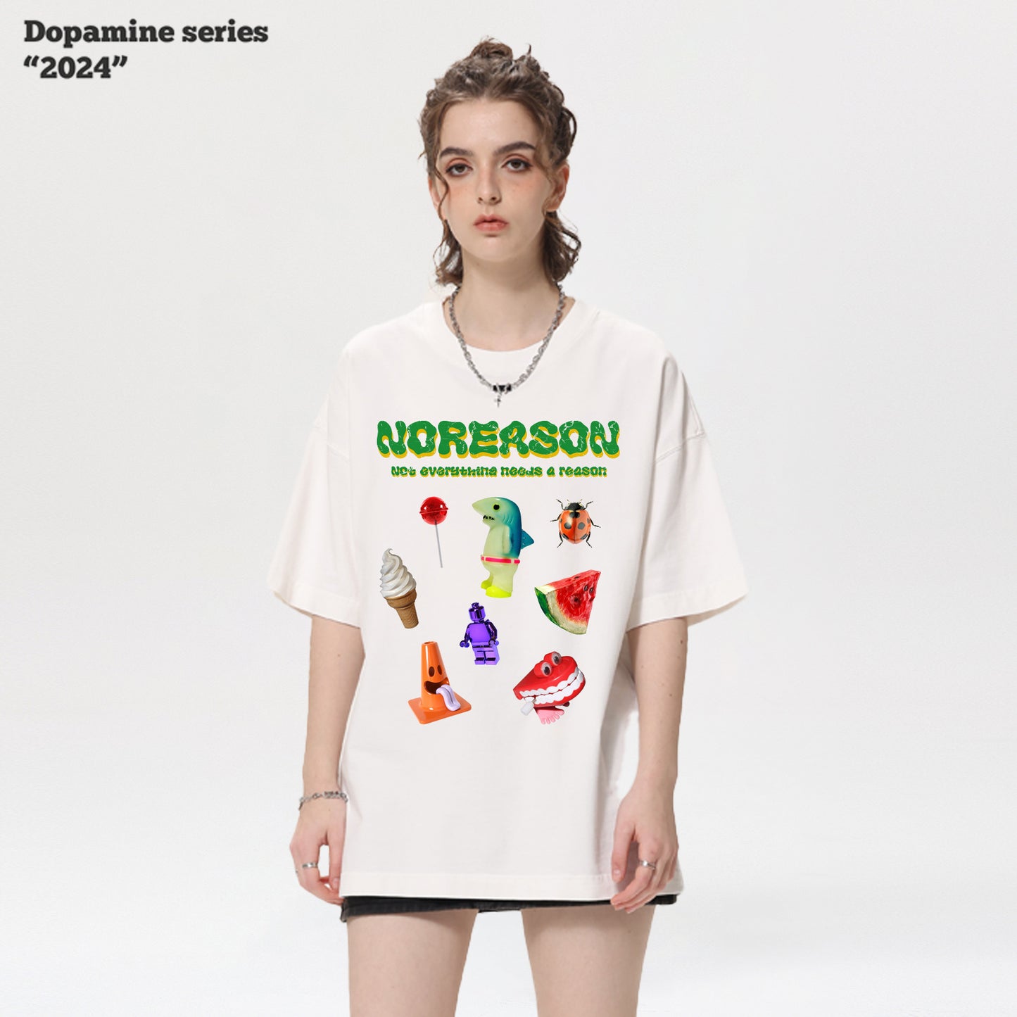 Cartoon Short Sleeve Couple Tee