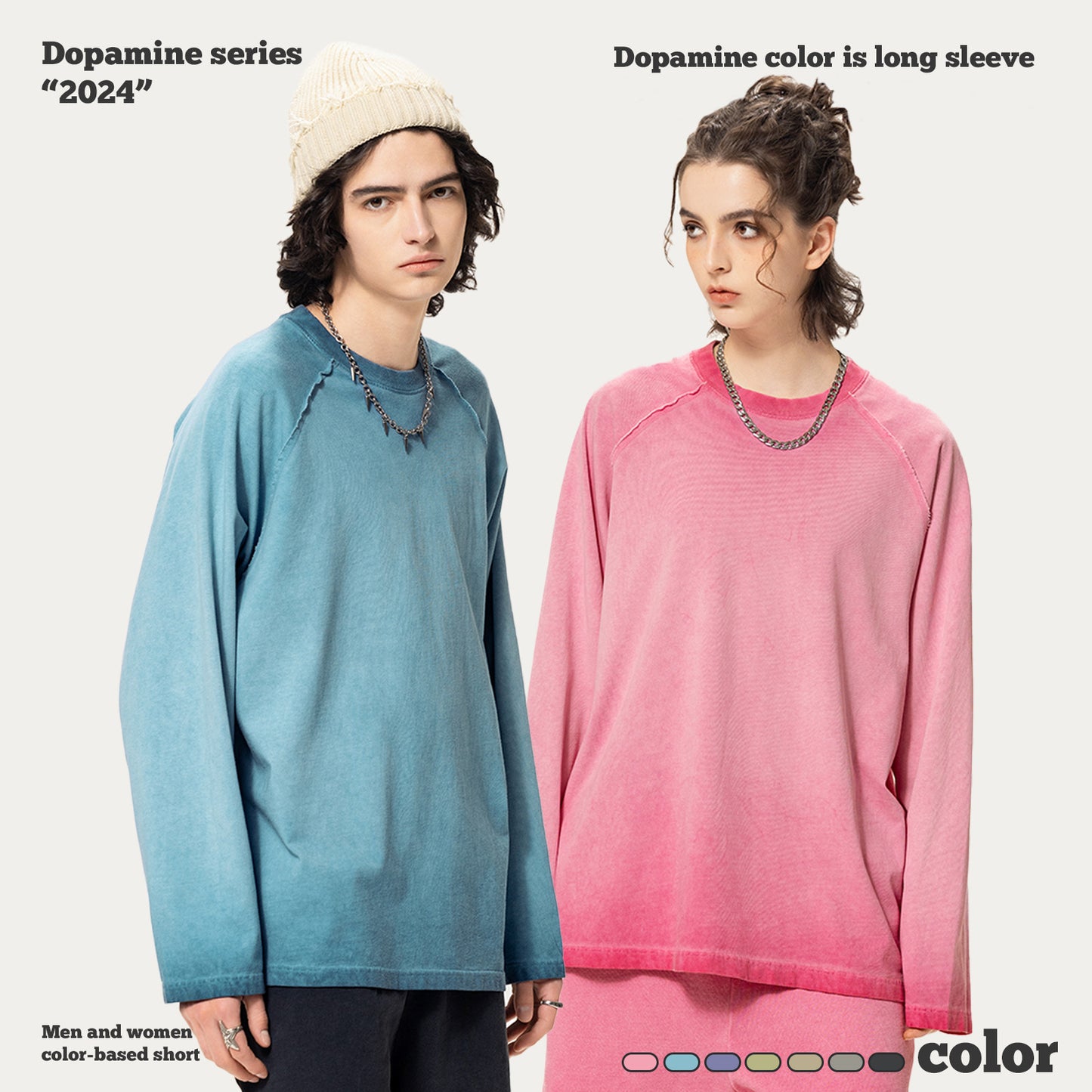 Dopamine Wash Long Sleeve Tee