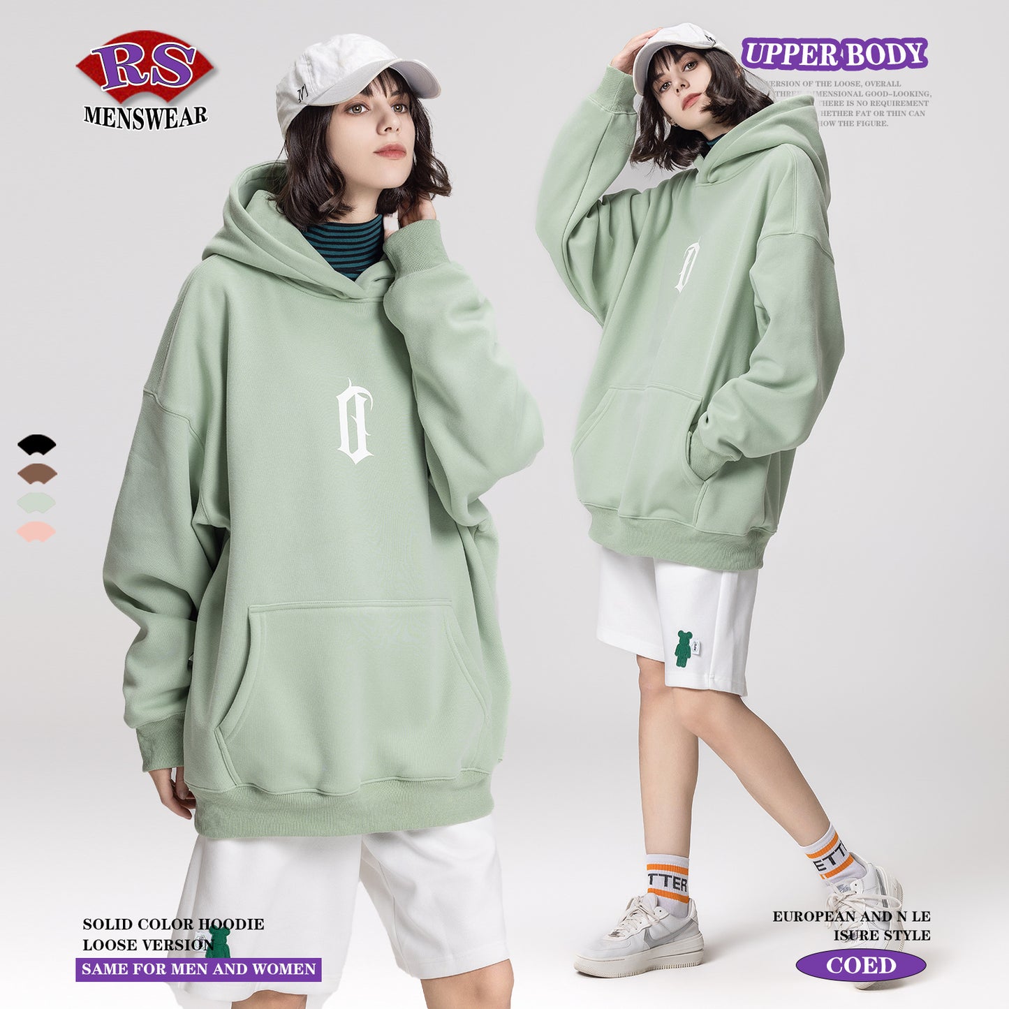 Luminous Print Fleece Hoodie