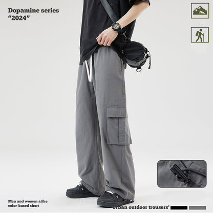 Flowing Straight Leg Cargo Pants