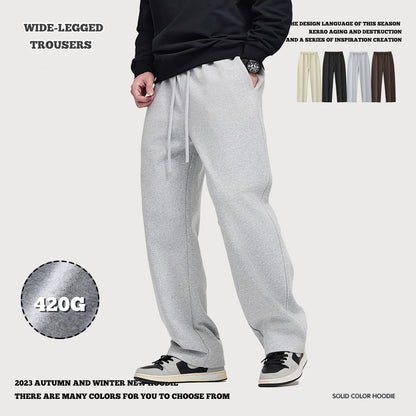 French Terry Wide Leg Sweatpants