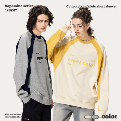 French Terry Patchwork Sweatshirt