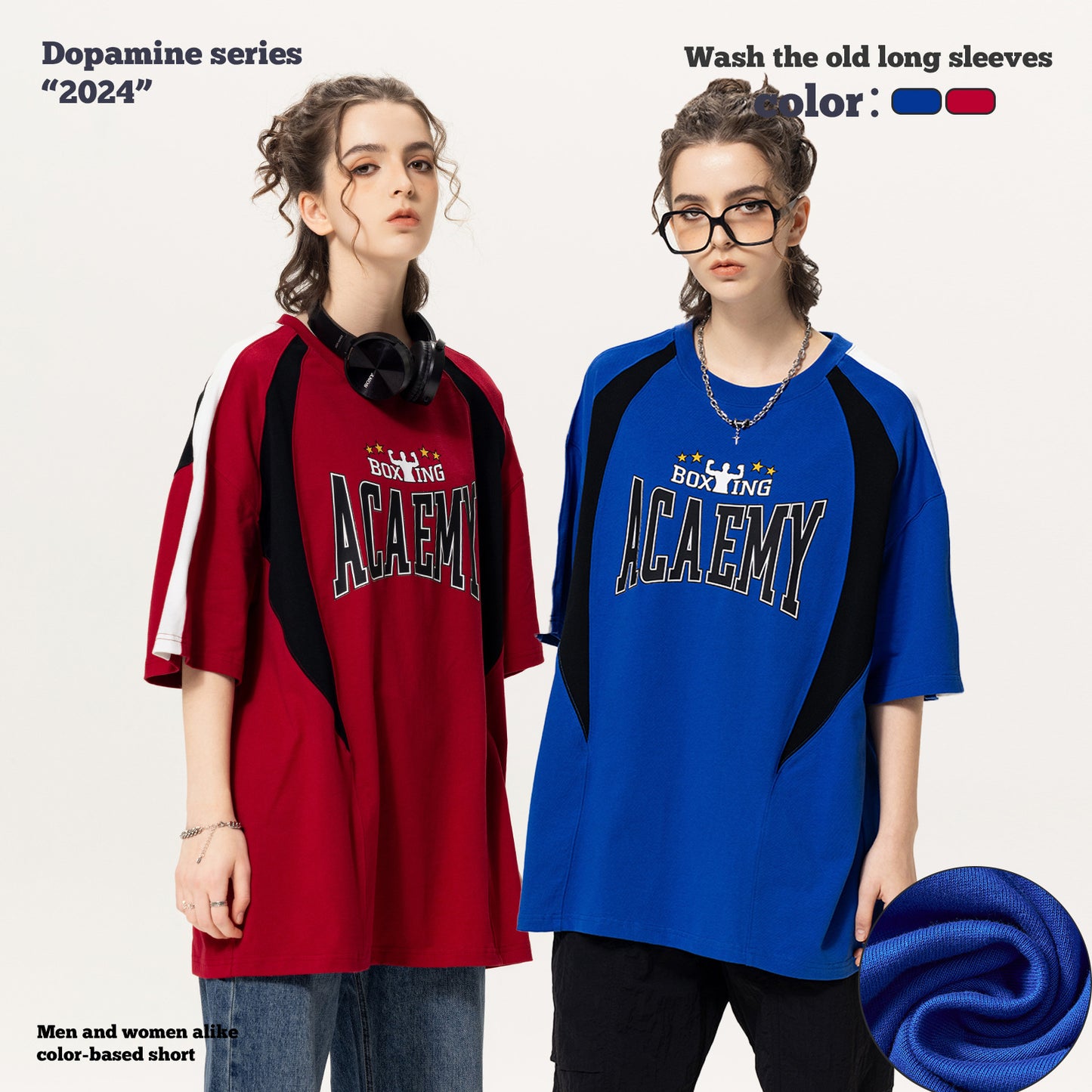 Colorblock Half Sleeve Patchwork Racewear