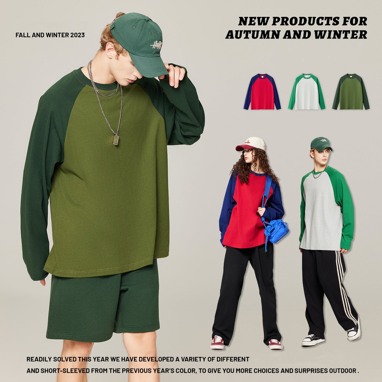 Versatile Raglan Long Sleeve Tee