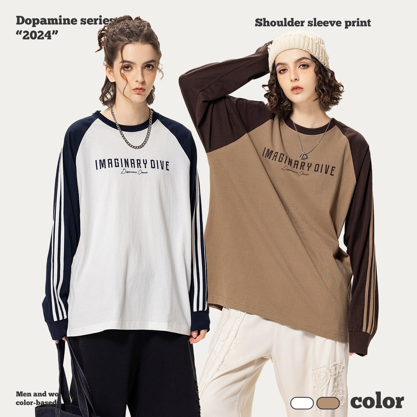 Three-Stripes Raglan Long Sleeve Tee
