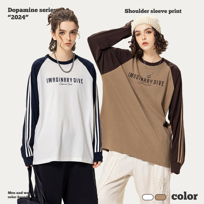 Three-Stripes Raglan Long Sleeve Tee