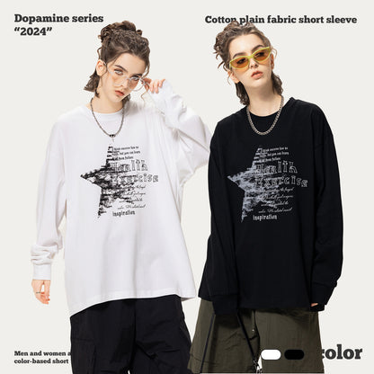 Star Print Long Sleeve Tee