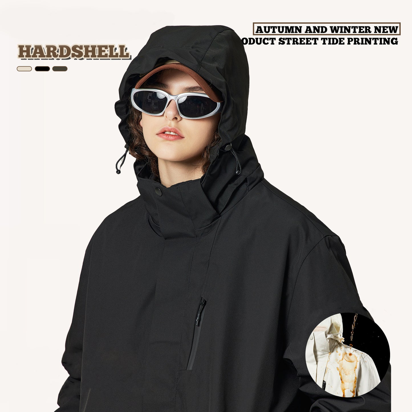 Two-Piece Detachable Lined Windbreaker