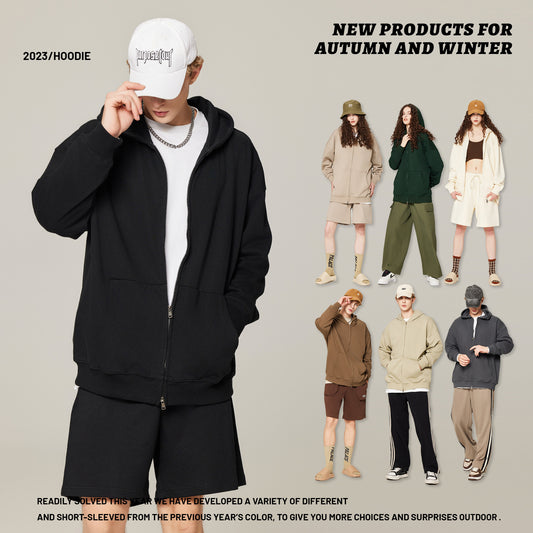 Oversized Full-Zip Hoodie