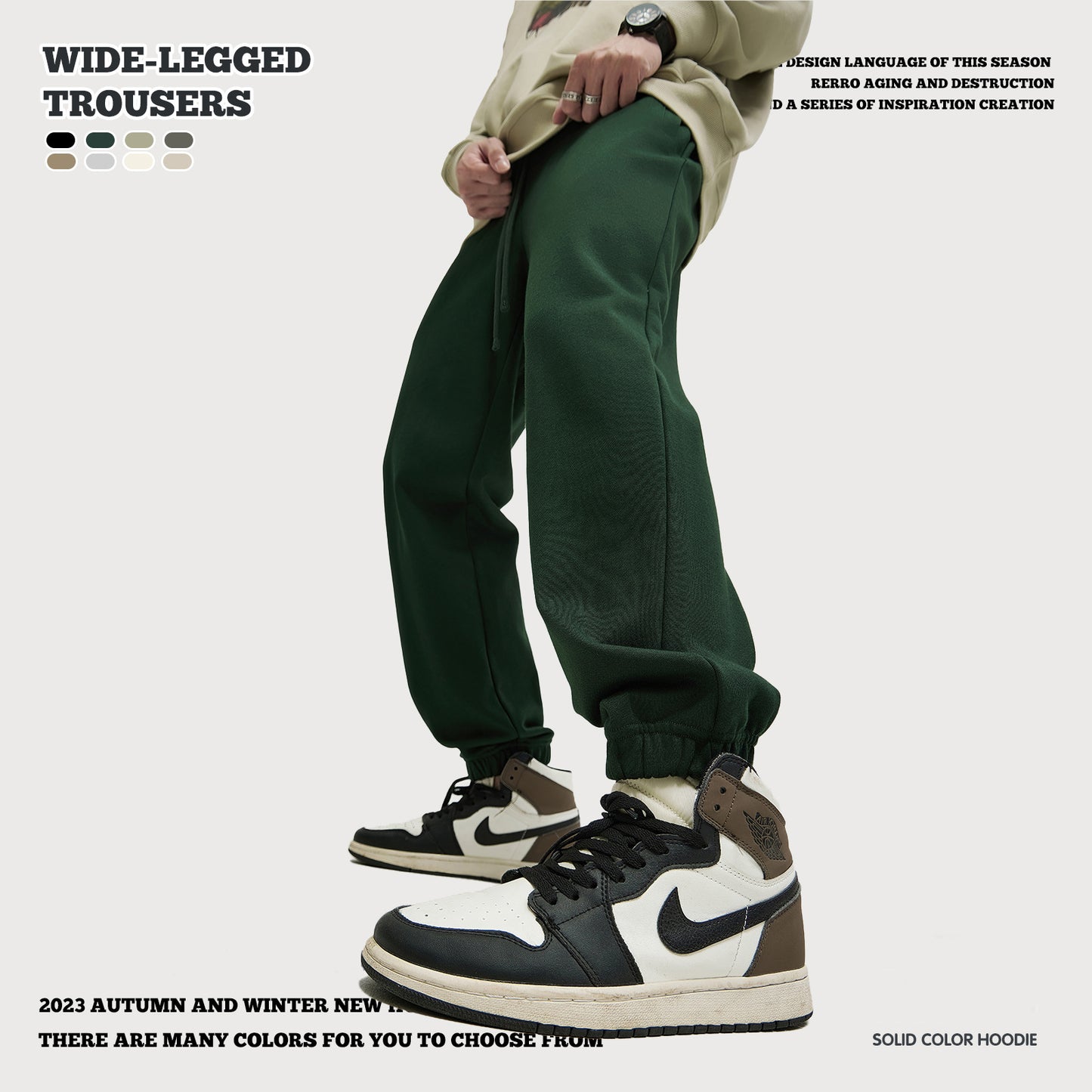 French Terry Tapered Cuff Sweatpants