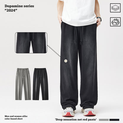 Monkey Wash Wide Leg Long Pants