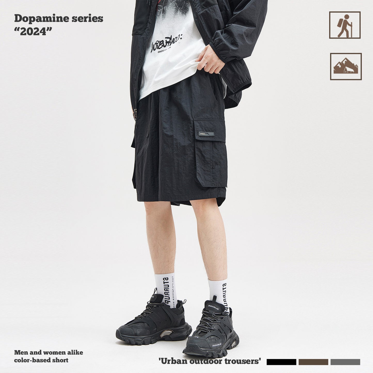 Straight Leg Cargo Shorts