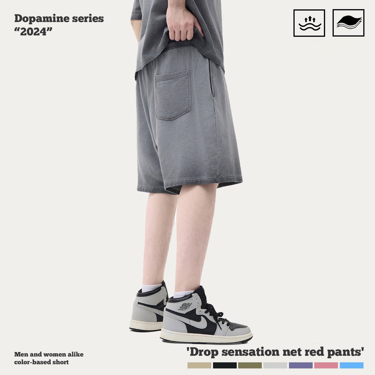 Dopamine Wash Casual Shorts