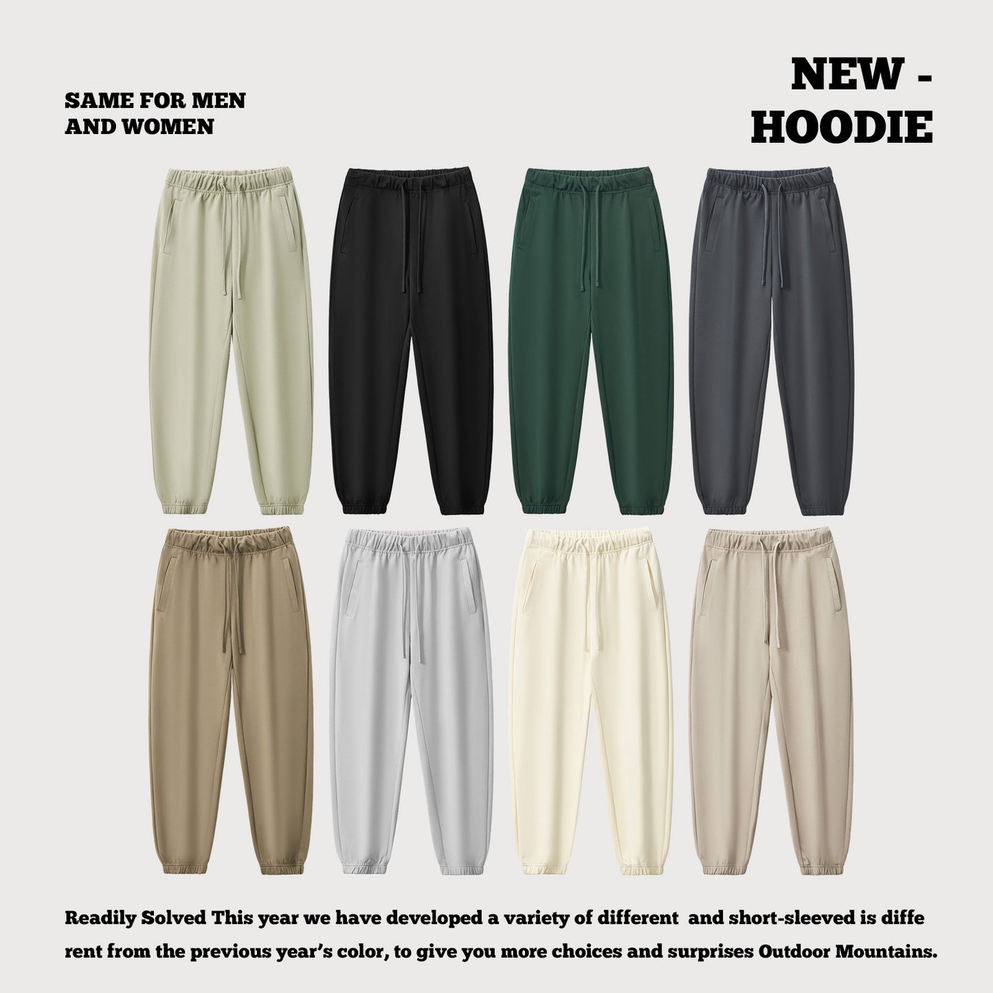 French Terry Tapered Cuff Sweatpants