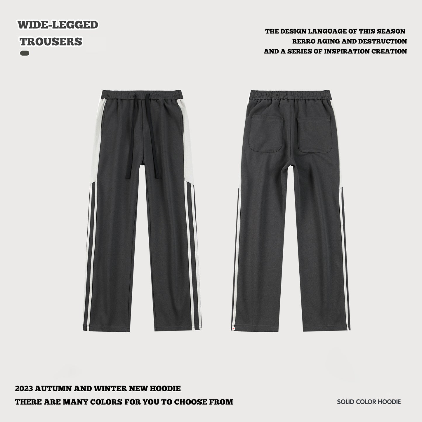 Colorblock Straight Leg Sweatpants