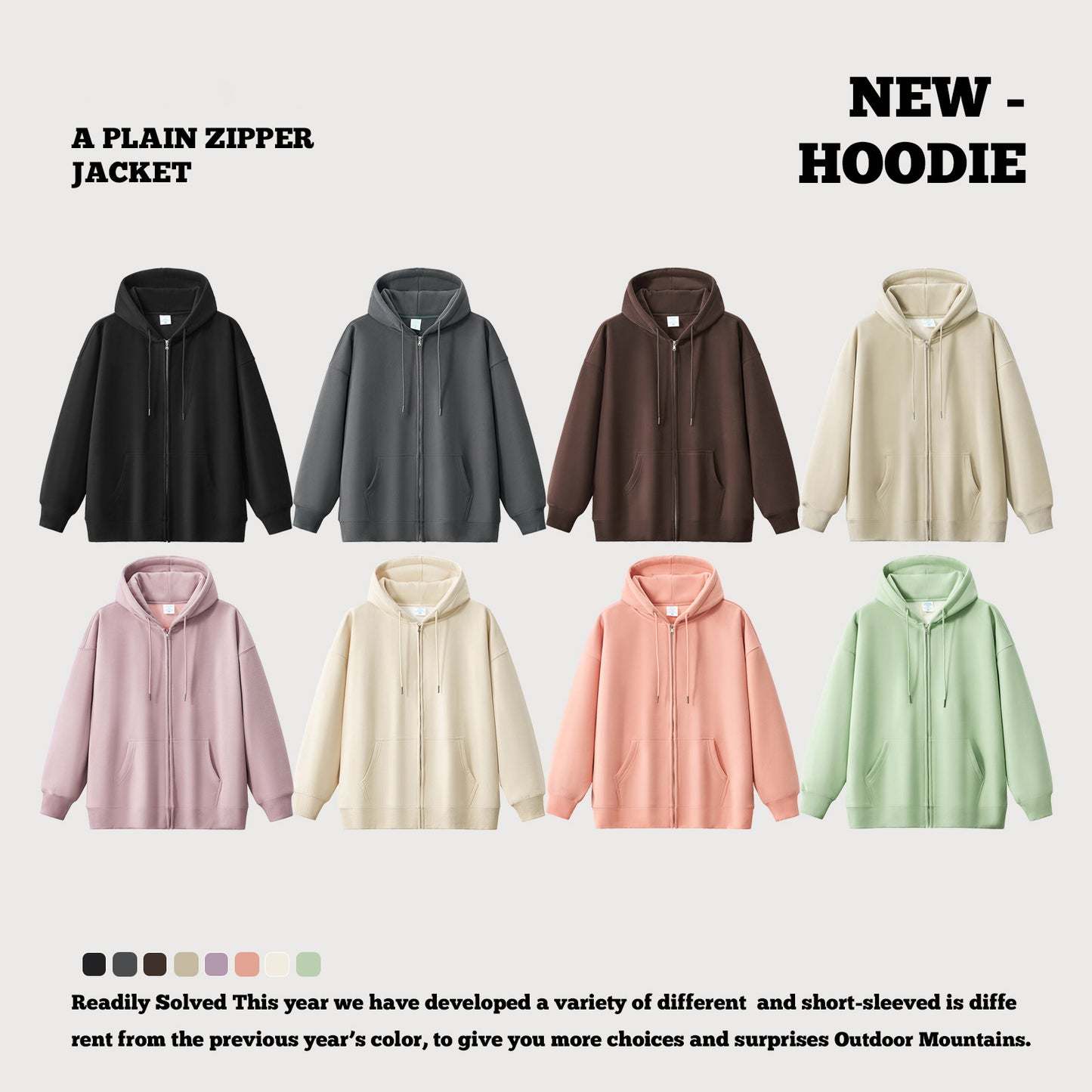 Full-Zip Polar Fleece Hoodie