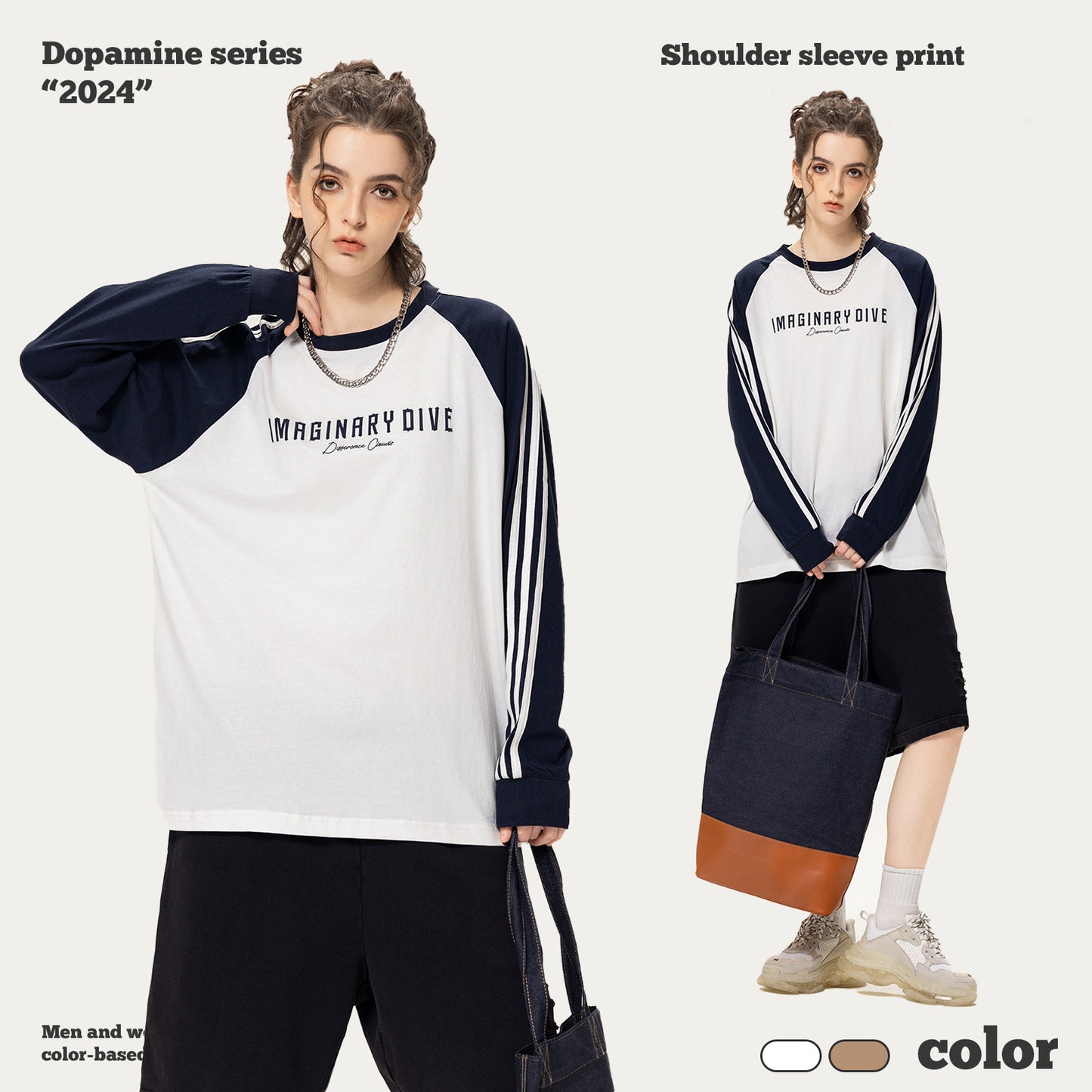 Three-Stripes Raglan Long Sleeve Tee