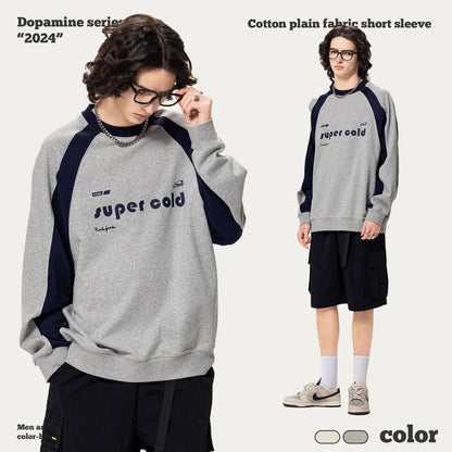 French Terry Patchwork Sweatshirt