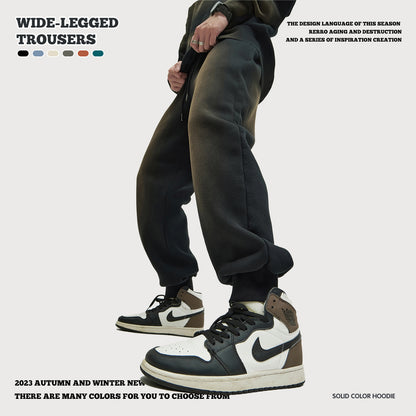 Wash Tapered Cuff Fleece Sweatpants