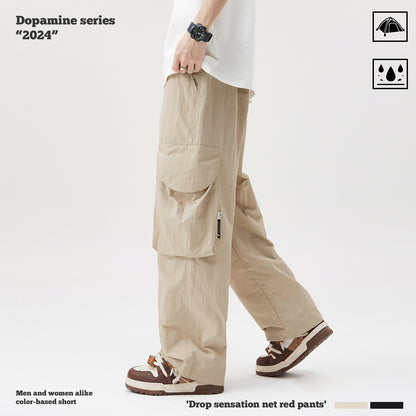 Waterproof Pleated Knee Cargo Pants