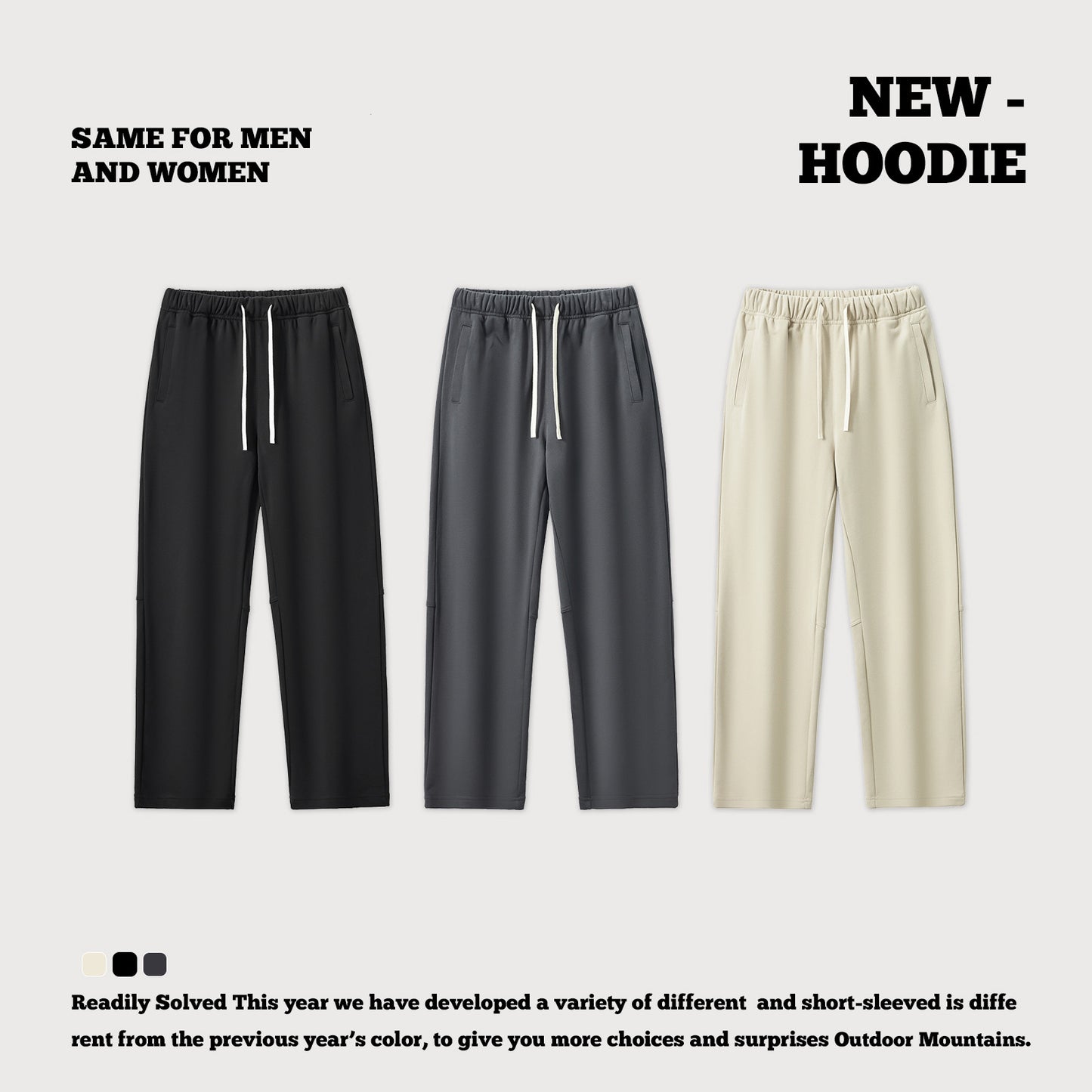 Loose Drape Straight Leg Long Pants
