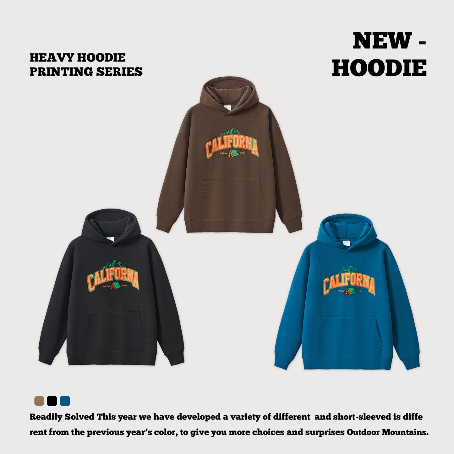 Print Fleece Hoodie