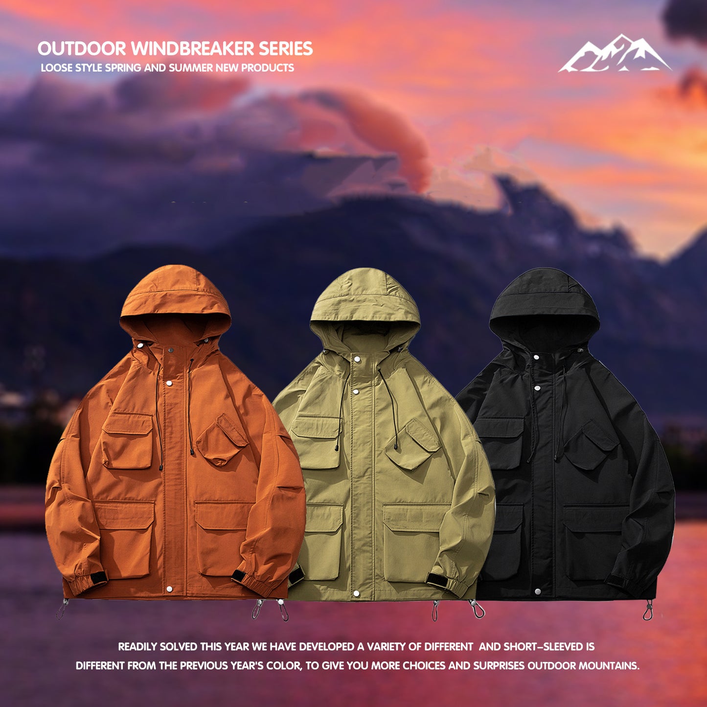 Multi-Pocket Outdoor Windbreaker