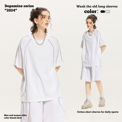 Line Design Short Sleeve Tee