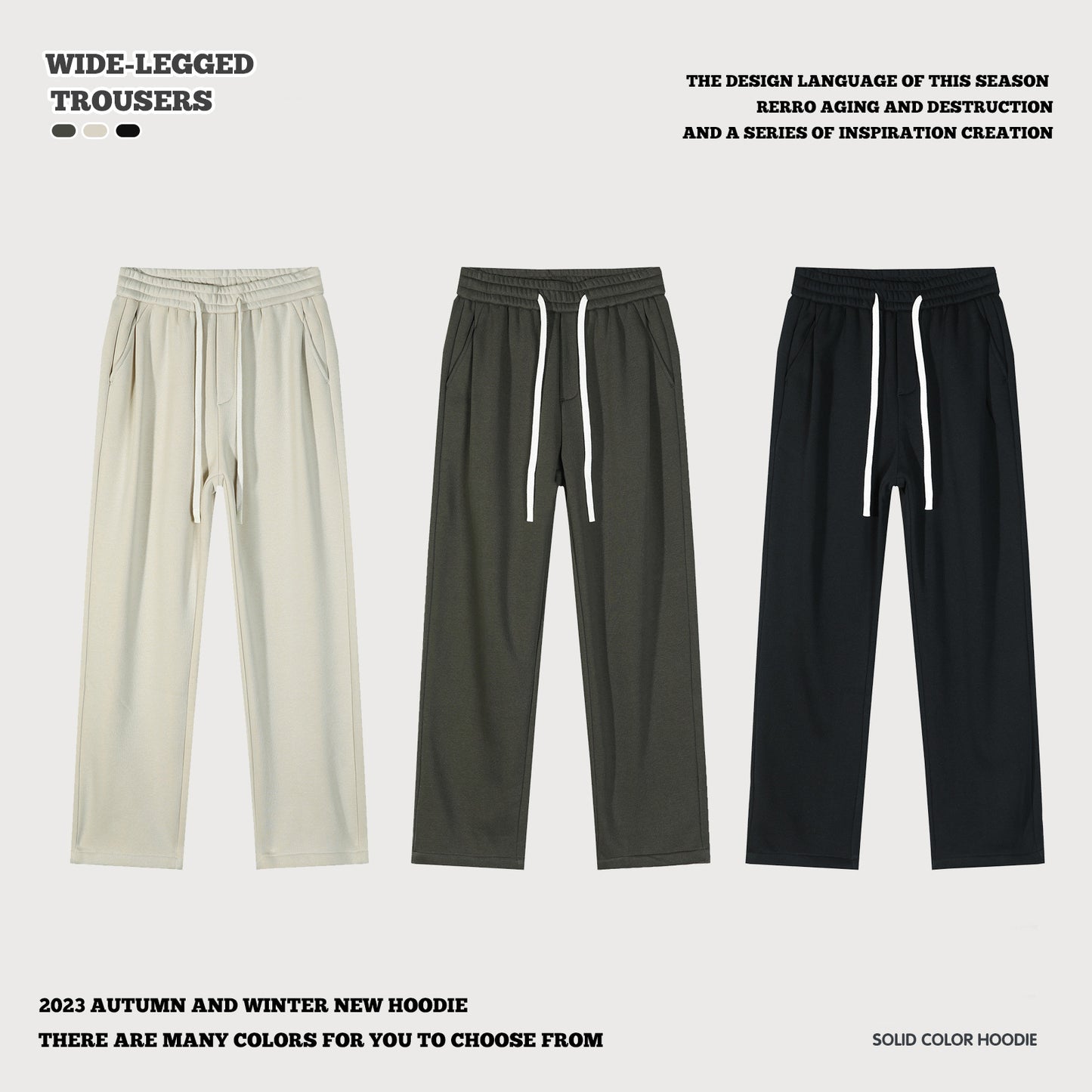 Straight Leg Fleece Sweatpants