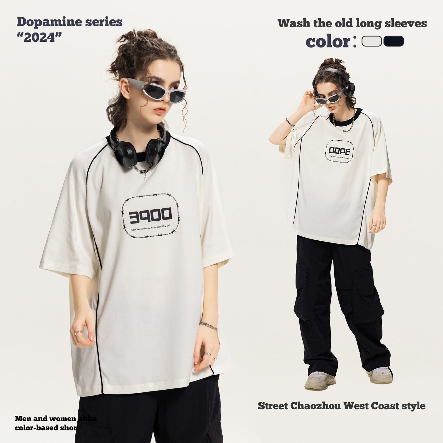 Printed Double Yarn Short Sleeve Tee