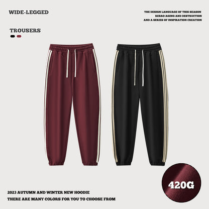 Three-Stripes Cuff Sweatpants