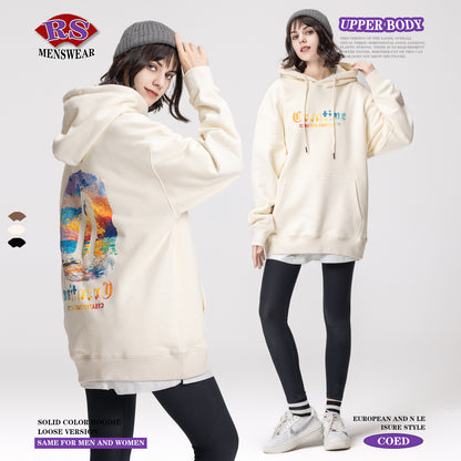 Lightweight Digital Print Fleece Hoodie