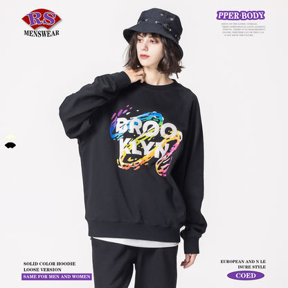 Crew Print French Terry Sweatshirt