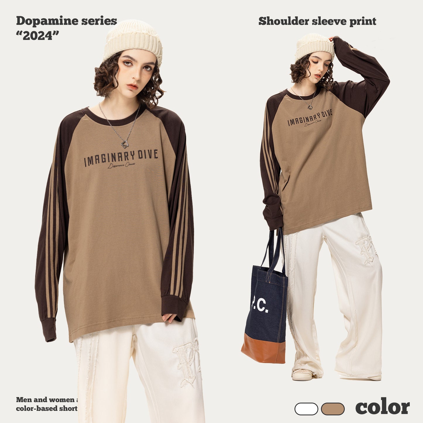 Three-Stripes Raglan Long Sleeve Tee