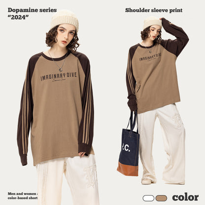 Three-Stripes Raglan Long Sleeve Tee